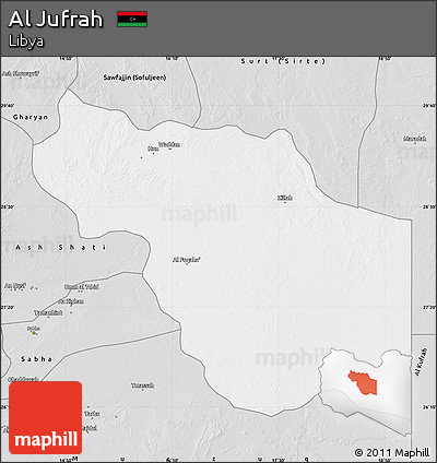 Silver Style Map of Al Jufrah