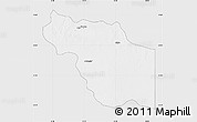 Silver Style Map of Al Jufrah, single color outside