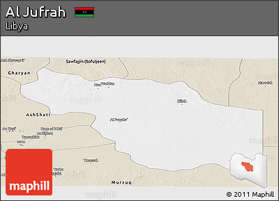 Classic Style Panoramic Map of Al Jufrah