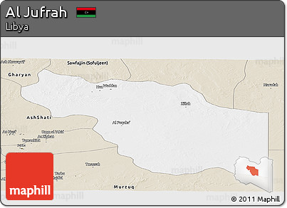 Classic Style Panoramic Map of Al Jufrah