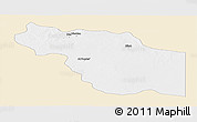 Classic Style Panoramic Map of Al Jufrah, single color outside