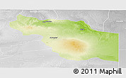 Physical Panoramic Map of Al Jufrah, lighten, desaturated