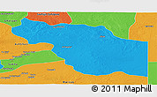 Political Panoramic Map of Al Jufrah