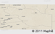 Shaded Relief Panoramic Map of Al Jufrah