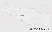 Silver Style Panoramic Map of Al Jufrah, single color outside