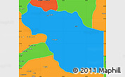 Political Simple Map of Al Jufrah