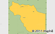 Savanna Style Simple Map of Al Jufrah, cropped outside