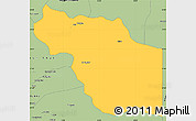 Savanna Style Simple Map of Al Jufrah