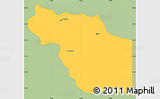Savanna Style Simple Map of Al Jufrah, single color outside