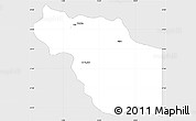 Silver Style Simple Map of Al Jufrah, single color outside