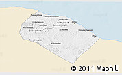 Classic Style 3D Map of Al Khoms, single color outside
