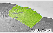 Physical 3D Map of Al Khoms, desaturated