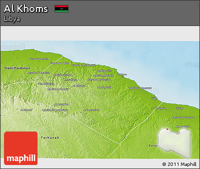 Physical 3D Map of Al Khoms