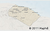 Shaded Relief 3D Map of Al Khoms, lighten