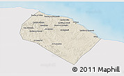 Shaded Relief 3D Map of Al Khoms, single color outside