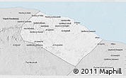 Silver Style 3D Map of Al Khoms