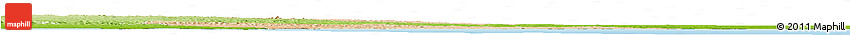 Satellite Horizon Map of Al Khoms, physical outside