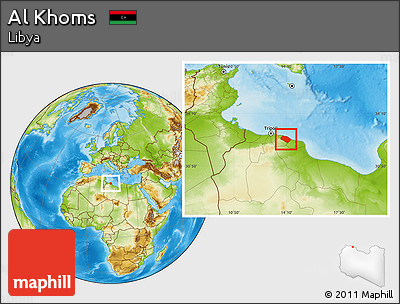 Physical Location Map of Al Khoms