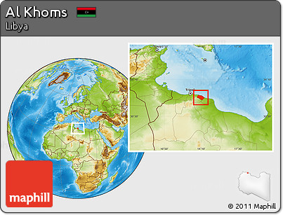 Physical Location Map of Al Khoms