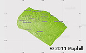 Physical Map of Al Khoms, cropped outside