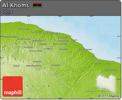 Physical Map of Al Khoms