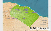 Physical Map of Al Khoms, satellite outside