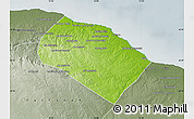 Physical Map of Al Khoms, semi-desaturated
