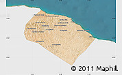 Satellite Map of Al Khoms, single color outside