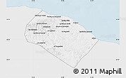 Silver Style Map of Al Khoms, single color outside