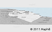 Gray Panoramic Map of Al Khoms
