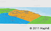 Political Panoramic Map of Al Khoms