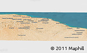 Satellite Panoramic Map of Al Khoms