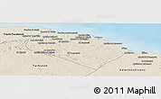 Shaded Relief Panoramic Map of Al Khoms