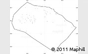 Blank Simple Map of Al Khoms, cropped outside, no labels
