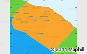 Political Simple Map of Al Khoms