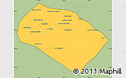 Savanna Style Simple Map of Al Khoms, cropped outside
