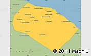Savanna Style Simple Map of Al Khoms