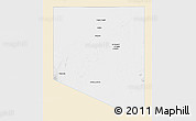 Classic Style 3D Map of Al Kufrah, single color outside