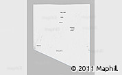 Gray 3D Map of Al Kufrah, single color outside