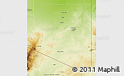 Physical 3D Map of Al Kufrah
