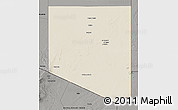 Shaded Relief 3D Map of Al Kufrah, darken, semi-desaturated