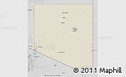 Shaded Relief 3D Map of Al Kufrah, desaturated