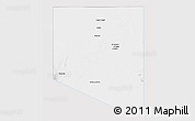 Silver Style 3D Map of Al Kufrah, single color outside