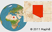 Satellite Location Map of Al Kufrah