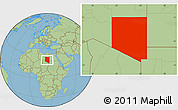 Savanna Style Location Map of Al Kufrah