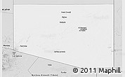 Silver Style Panoramic Map of Al Kufrah