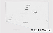 Silver Style Panoramic Map of Al Kufrah, single color outside