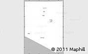 Gray Simple Map of Al Kufrah, single color outside