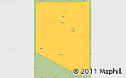 Savanna Style Simple Map of Al Kufrah, cropped outside