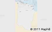 Classic Style 3D Map of Darnah, single color outside